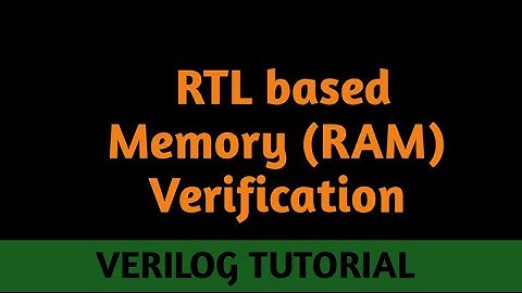 RTL based Memory Verification || How industry standard Testbench is written for Verification