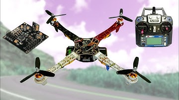 How to make a F450 racing drone with kk v5.5 flight controller using fsi6 transmitter X mode