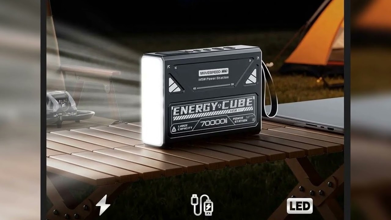 A must-have product! MOVESPEED Z70 Pro Max 70000mAh Power Bank 140W Fast Charge Power Station Exte
