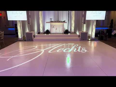 Name in lights dance floor