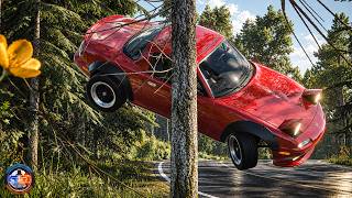 Side Collisions of Cars #63 - BeamNG drive CRAZY DRIVERS