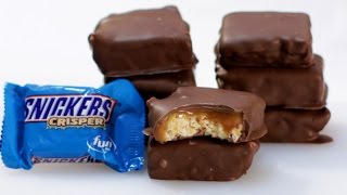 How to make Snickers Crisper Candy Bar | Easy Snickers Candy Bar Video Recipe