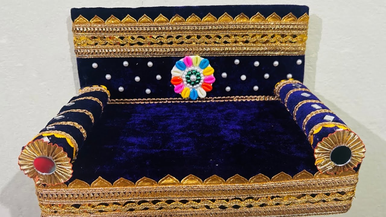 कान्हा जी 🦚 का सिंहगासन ॥ How to make Kanha ji singhaasn || #viralvedio #diy #krishna #viral 