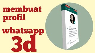 cara membuat profil wa 3d keren dan simple pixellab