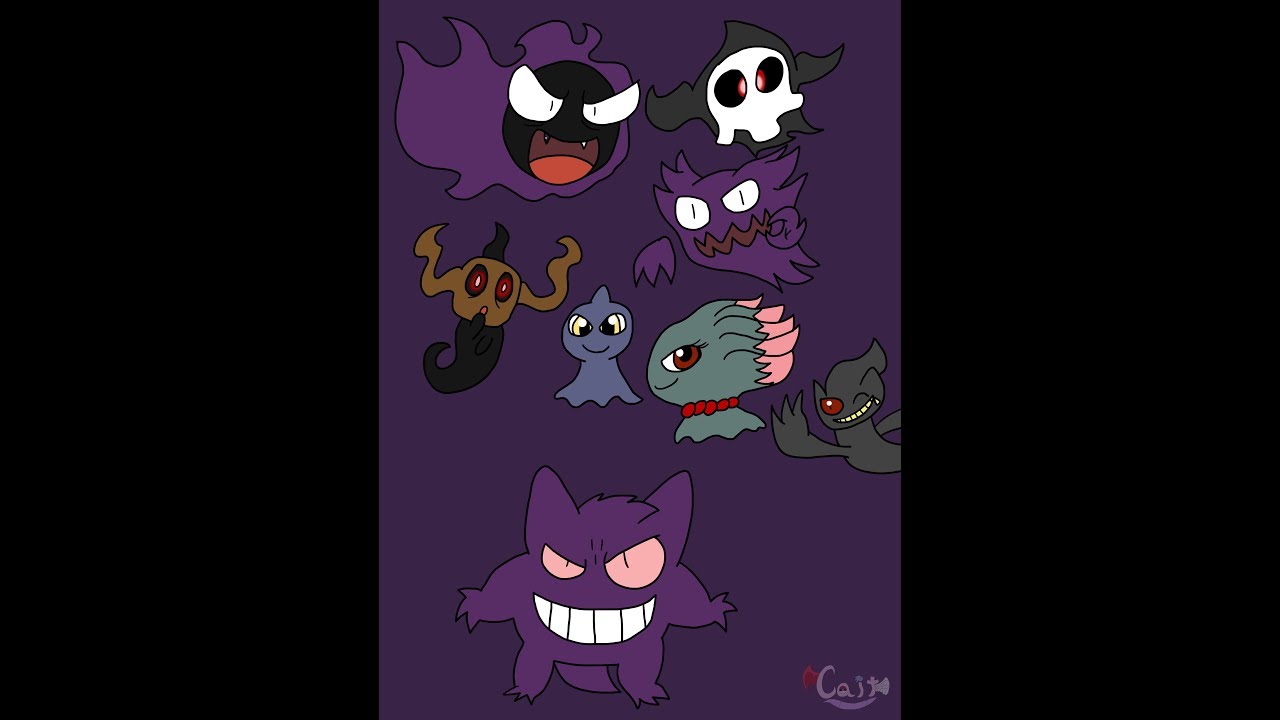 Halloween Art Challenge: [Day 13] Ghost Types - YouTube