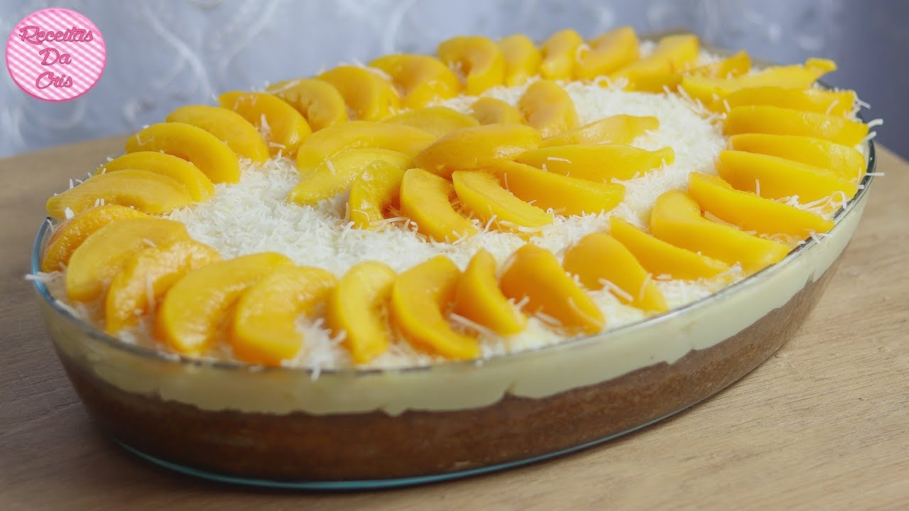 [ESPECIAL DIA DAS MÃES] BOLO GELADO DE PÊSSEGO | RECEITAS DA CRIS