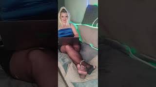 Hosiery , Office Look , Tights , Sheer Pantyhose  ( Live Stream Tiktok 28 November 2024)