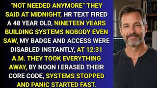 They Fired Me Via Text Message At Midnight — By Noon The Code Was Erased