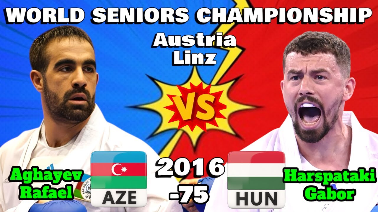 AGHAYEV Rafael  AZE 🇦🇿 vs HARSPATAKI Gabor HUN 🇭🇺 | 2016 World Championship Austria |  Seniors -75