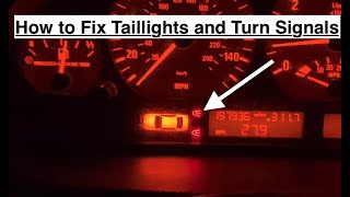 How to Repair BMW 9906 E46 Tail Lights and Turn Signals That Stopped Working
