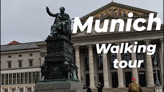 walking in Munich4K Odeonplatz- Marienplatz- Viktualienmarkt- karlplatz 🇩🇪 #munich #walkingtour