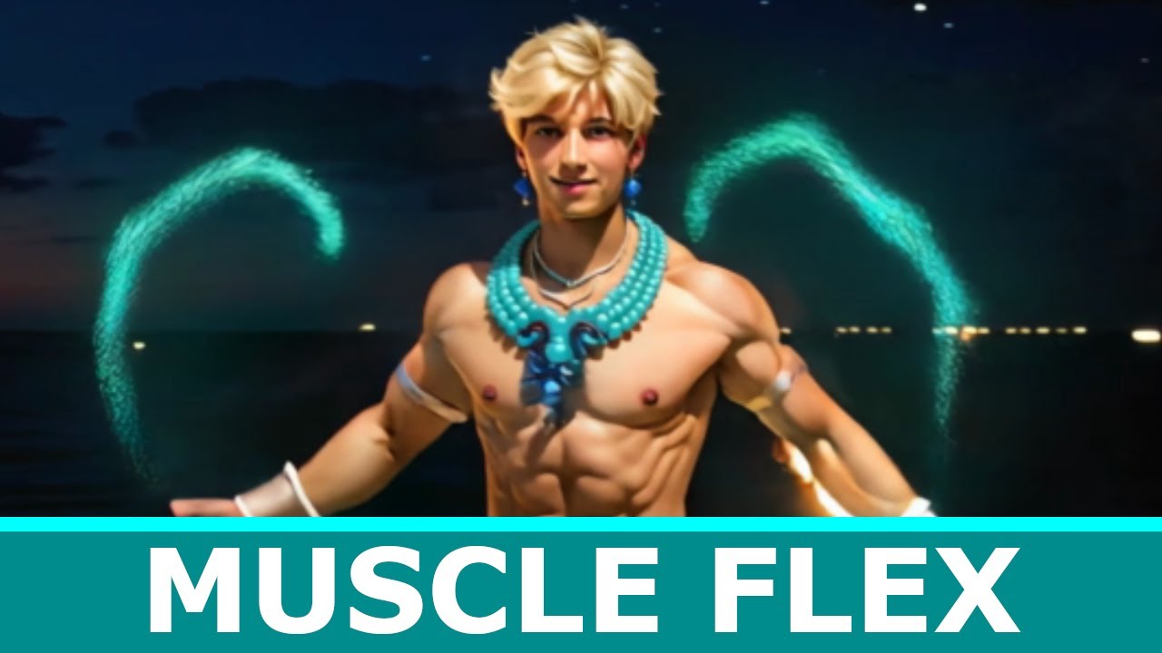 The Beach Tribe's Muscular Color Ritual (Male Short Muscle Animations)