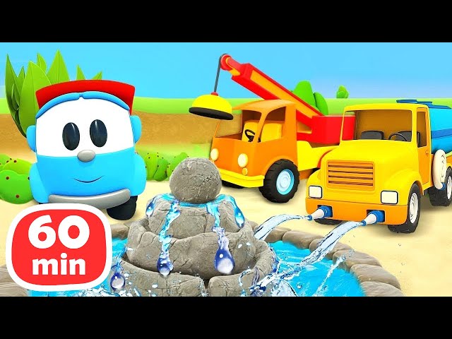 Car cartoons for kids & car cartoon full episodes. Leo the Truck. Street  vehicles & cars for kids. 