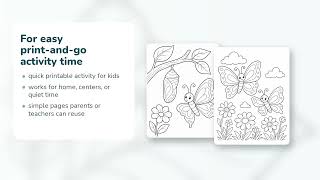 Butterfly Meadow Coloring Pages | Butterfly Coloring Pages | Printable PDF | Etsy | 13