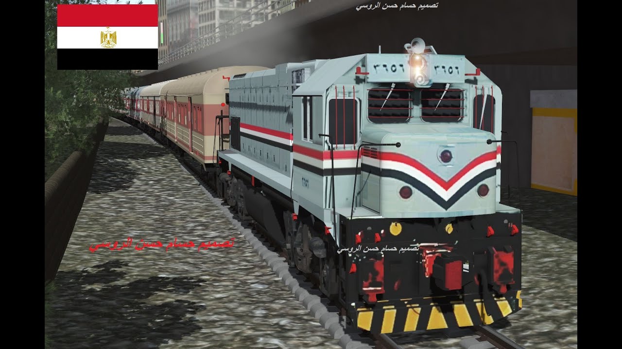 قطارات مصرية فيلم قطارات الضواحي المسافات القصيرة-egypt train -trainz
