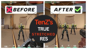 TenZ’s Stretched Res SETUP (Copy This for Better Aim in 2025)