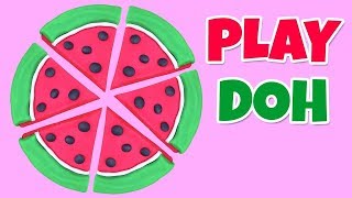 Play doh watermelon fruits colors and diy videos for kids by
hooplakidz how to