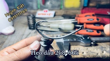 Lưỡi Cá Lóc thép lò xo heo dầu 2li8/66li Huỳnh Kiệt ĐTZalo:0919111169 ตะขอตกปลาช่อนทำจากโลหะผสมเหล็ก