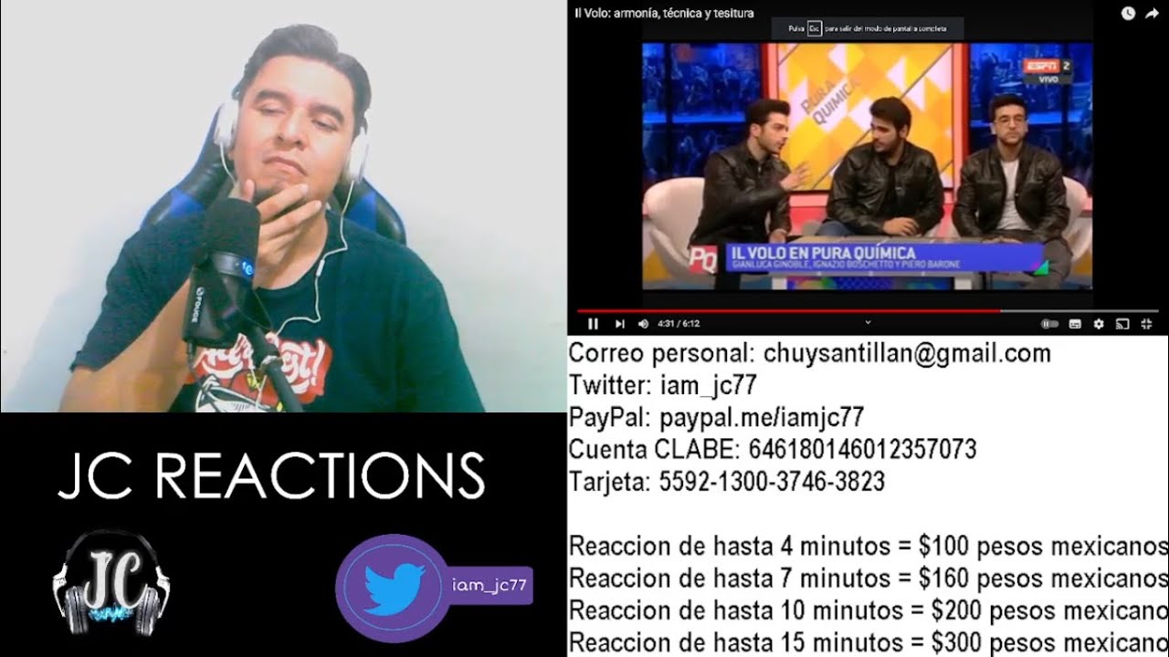 | REACCION | Il Volo: Armonía, Técnica y Tesitura