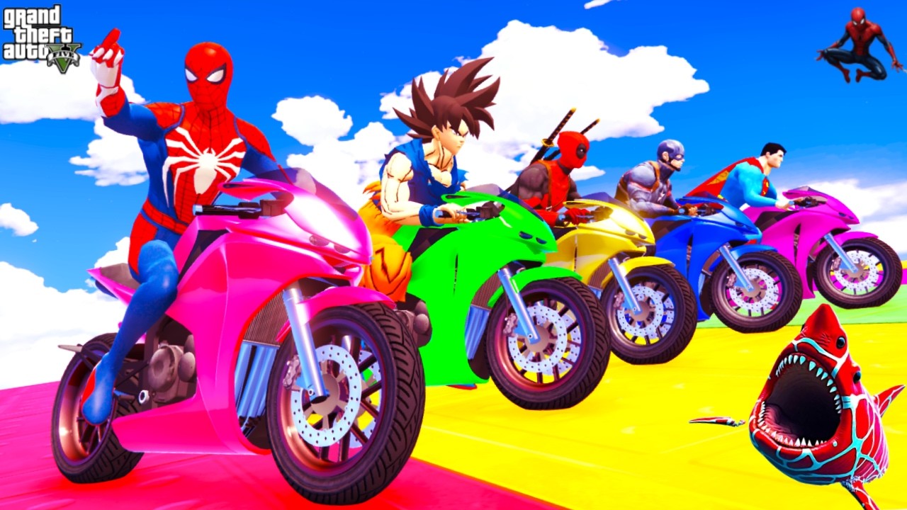 الرجل العنكبوت انقاذ باتمان Spider-Man Rescue batman vs iron man vs venom funny Game GTA5 superhero