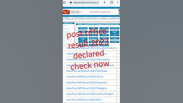 india post office gds result #postofficeresult #gdsresult2023 #post_office_gds_result_2023 #gds