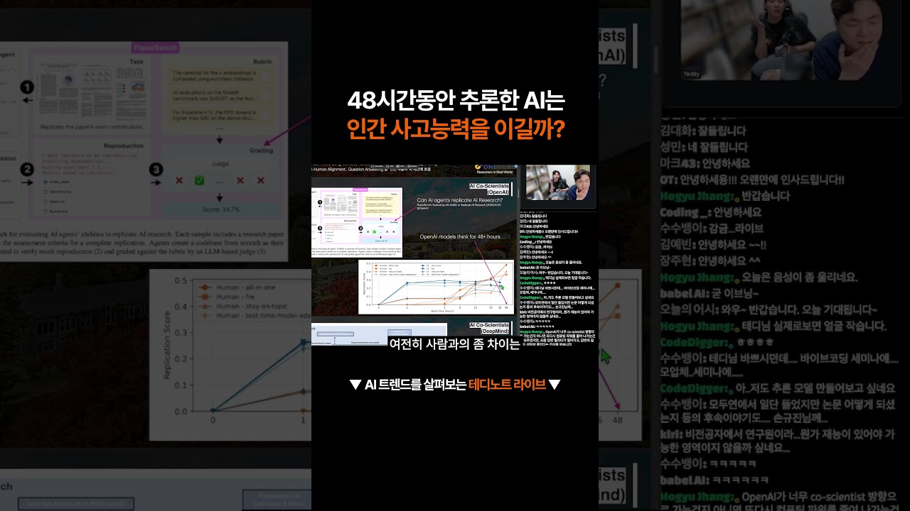 오래동안 추론하면 성능이 인간을 뛰어넘을까?  #테디노트라이브 #podcast