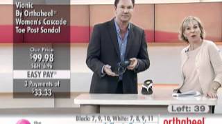 Vionic By Orthaheel Women's Orthotic Cascade Toe Post Sandal at The Shopping Channel 433977