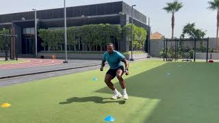 Deceleration Drills: Diagonal Speed Shuffle to Stop
