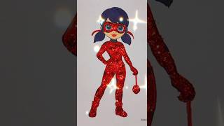 Glitter Coloring Lady Bug #ladybug #viral #trending #drawing