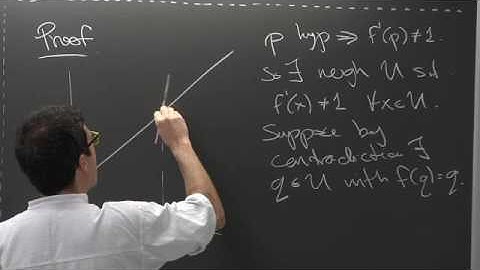 Dynamical Systems - Stefano Luzzatto - Lecture 05