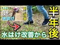 【お庭DIY】土壌改良から半年…果たして水はけは改善されたのか⁉︎