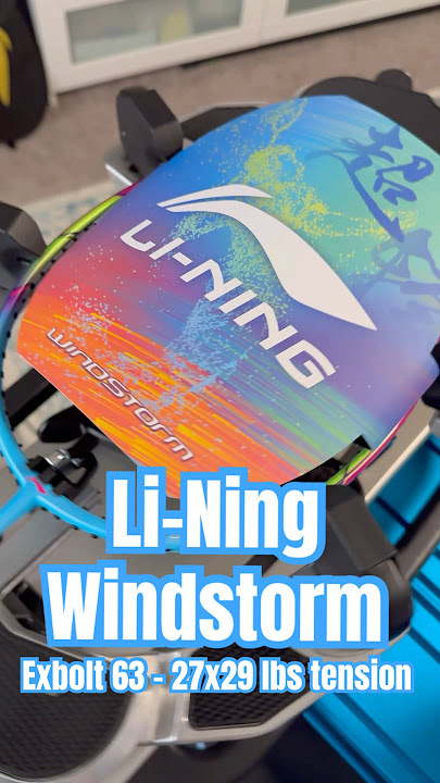 Mempersiapkan raket saya - Li-Ning Windstorm 72s #bulutangkis #raket #cara #asmr #olahraga #senang #yonex