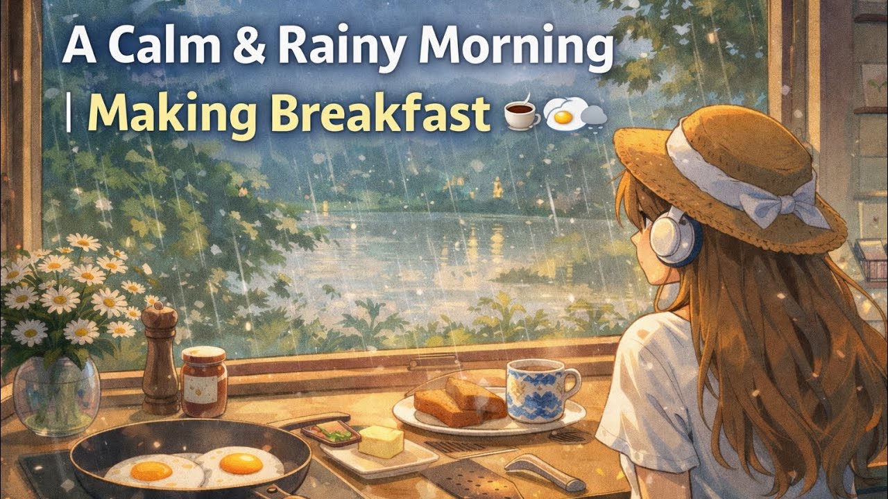 Rain Sounds & Cozy Morning ☔✨ | Relaxing Anime Ambience