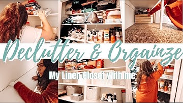 ORGANIZE THE CLUTTER EPISODE 6 | DECLUTTERING AND ORGANIZING MY LINEN CLOSET | 2021