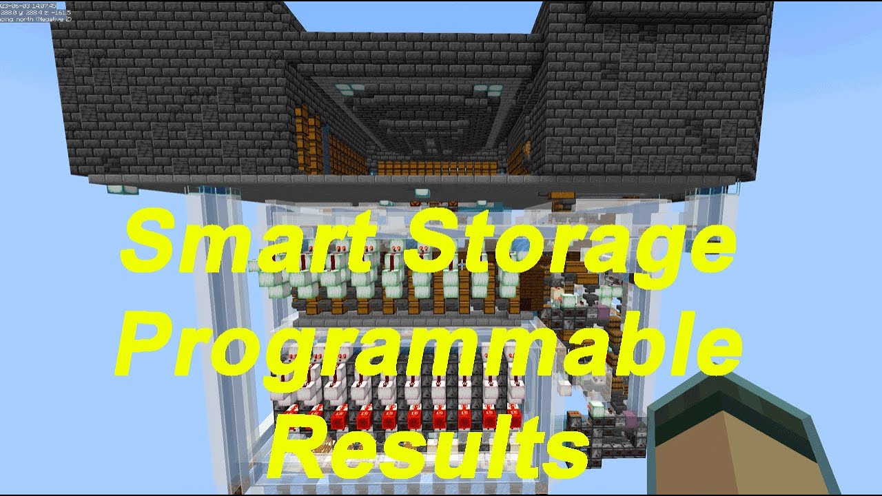 Minecraft Automated Storage showcase - YouTube