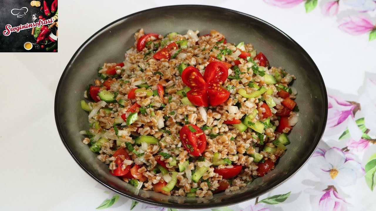 EVDE 1 BARDAK BUĞGAY VARSA YEMEK HAZIR – BUĞDAY SALATASI TARİFİ – Salata tarifleri