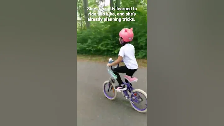Zoe's Bike Tricks! #shorts #short #youtubeshorts #youtubeshort #bike #biking #kidsbike #biketricks