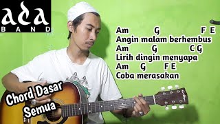 (TUTORIAL GITAR) ADA BAND NYAWA HIDUPKU|Lyrik dan kunci gitar mudah buat pemula