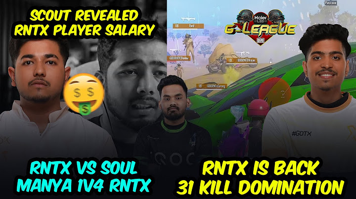 Scout Revealed Player Salary🤑 RNTX Domination🥵 Soul ManYa 1v4 TX | Team Xspark Haier G League BGMI