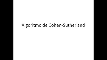 Algoritmo de Cohen-Sutherland