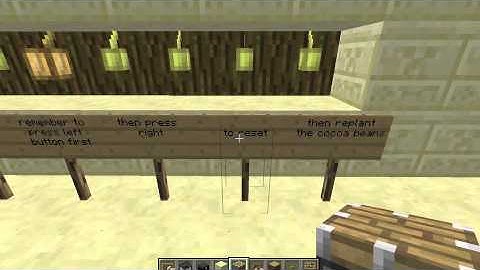 Simple Red Stone Ideas: Automatic Cocoa Bean Harvester