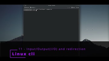 Linux CLI 11🐧 Input/Output and redirection