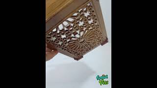 “Morocco” Walnut Birdcage – Handcrafted Masterpiece by Smart Pets, 30 × 30 × 18 cm #birdslovers