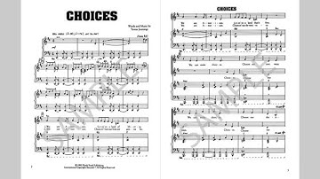 Choices - MusicK8.com Singles Reproducible Kit