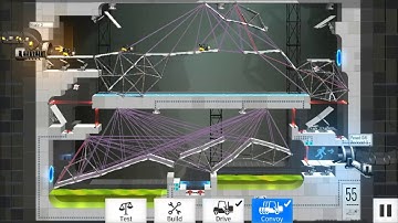 Bridge Constructor Portal Level 55 Walkthrough