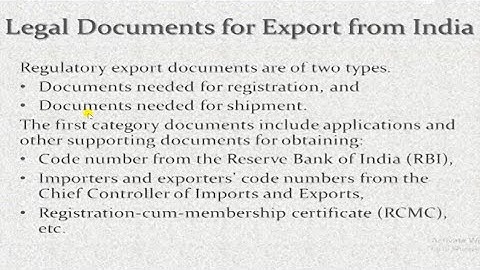 Kinds and Functions of Export Documents (Part-2)