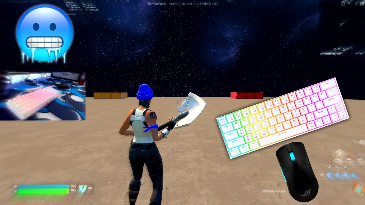 RK ROYAL KLUDGE RK68 (RK855) ASMR 🤩 Red Switches Chill Keyboard Fortnite Bios ZoneWars Gameplay! 🎧