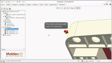 Moldex3D eDesignSYNC for PTC® Creo® Tutorial_Run Filling analysis with only melt entrance