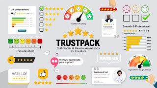 Animated Review & Testimonial Pack - After Effects Template