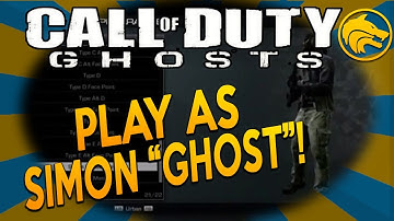 COD Ghosts: PLAY AS SIMON "Ghost" RILEY! Multiplayer Easter Egg (Call of Duty Ghosts)